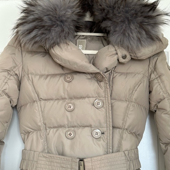 ADD Down Coat with Fur Collar - Picture 3 of 6